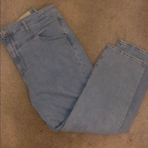 Mom jeans Light wash high waisted straight leg